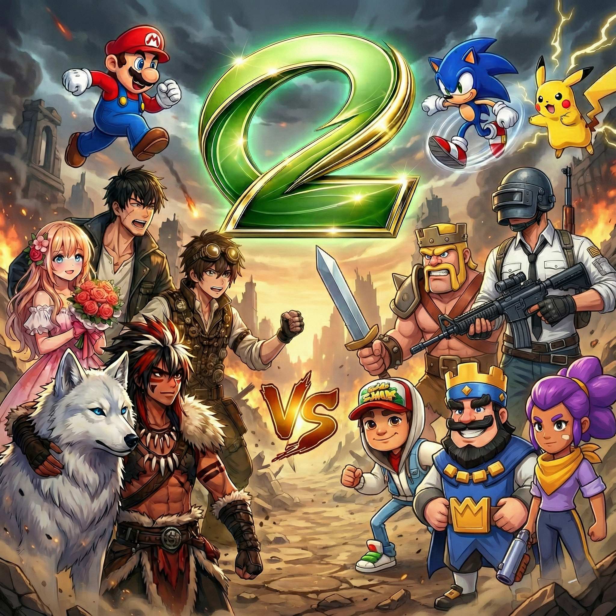 Popular gaming characters compete for rewards